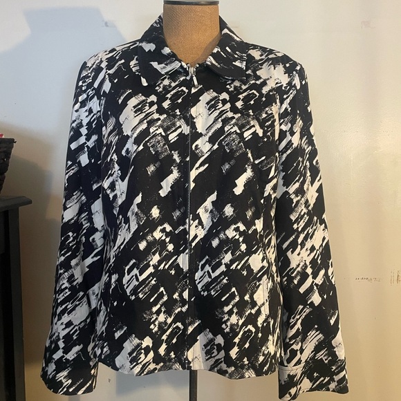 212 Collection women’s bl/white light weight blazer/jacket size XL - Picture 1 of 6